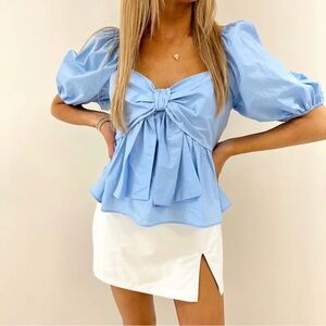 Cute BabyDoll Top in Blue size medium!